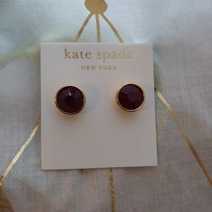 HP 👑 Kate Spade Deep Red Stud Earrings
